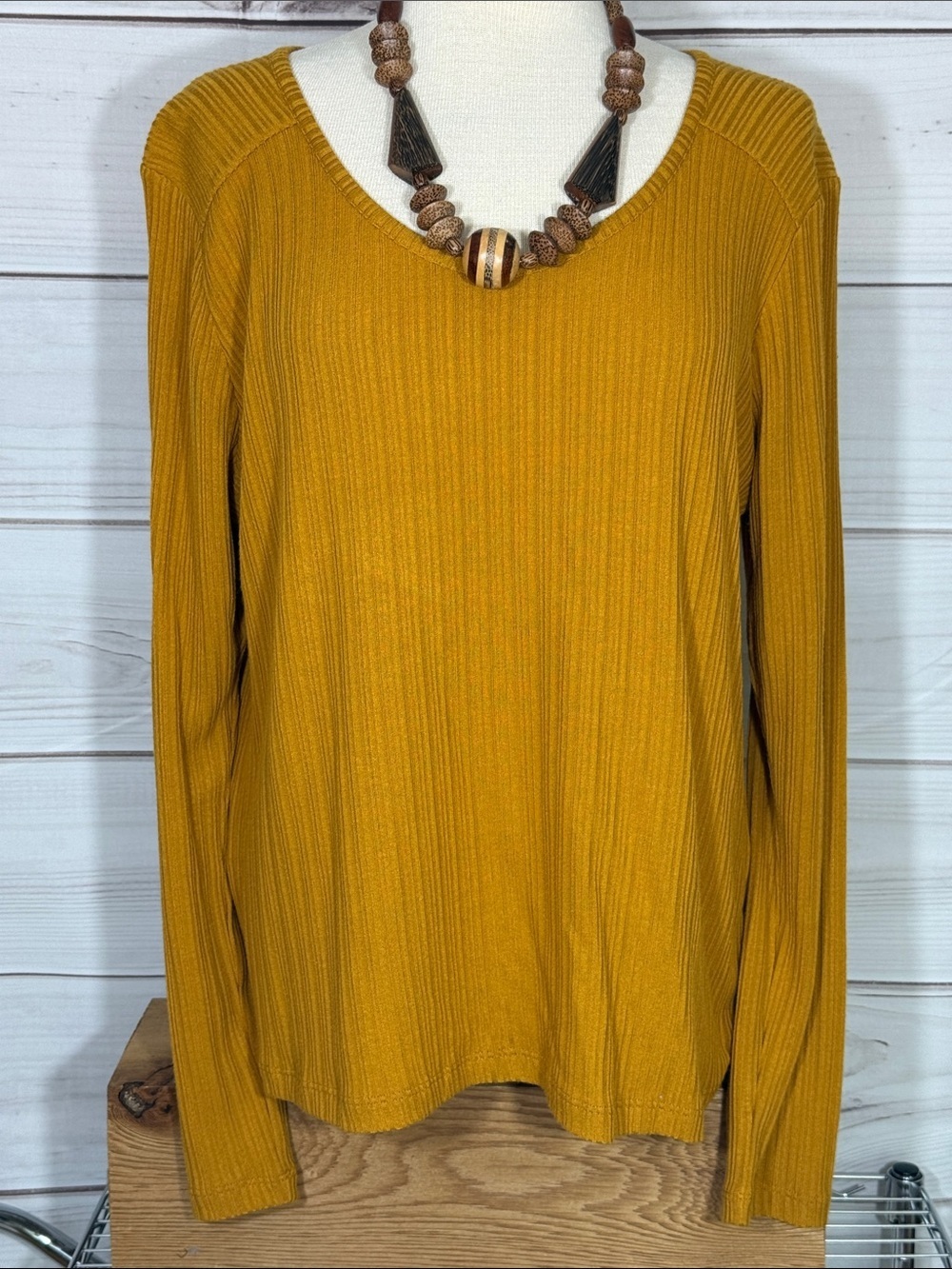 NWT Aventura Ginger Ribbed V-Neck Bliss Pullover Top Size XL